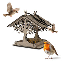 Load image into Gallery viewer, Durable Wooden Bird Feeder for Attracting Wild Birds, Birdwatching, and Garden Decor