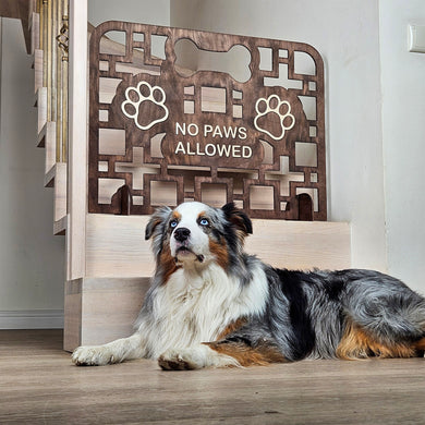 Custom Wooden Dog Gate, Easy-to-Move, Freestanding Barrier for Doorways, Stairways and Hallways