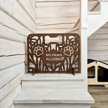 Load image into Gallery viewer, Custom Wood Dog Stopper, Freestanding Divider for Home Spaces