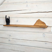 Load image into Gallery viewer, Wooden Shelf with Mountain Design, Functional Storage and Unique Decoration for Modern and Rustic Spaces