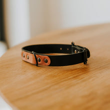 Load image into Gallery viewer, Leather dog collar with personalization