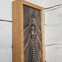 Load image into Gallery viewer, Rustic 3D Wood Crocodile Wall Art, Wooden Animal Sculpture, Unique Wooden Wall Hanging Gift