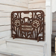 Load image into Gallery viewer, Custom Wood Dog Stopper, Freestanding Divider for Home Spaces
