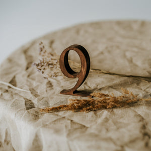 Set of 1-10 Wooden Table Numbers for Weddings and Special Events