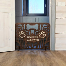 Load image into Gallery viewer, Custom Wood Dog Stopper, Freestanding Divider for Home Spaces