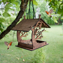 Load image into Gallery viewer, Wooden bird feeder &quot;Sitting Bird&quot;