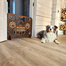 Load image into Gallery viewer, Custom Wood Dog Stopper, Freestanding Divider for Home Spaces