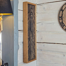 Load image into Gallery viewer, Rustic 3D Wood Crocodile Wall Art, Wooden Animal Sculpture, Unique Wooden Wall Hanging Gift