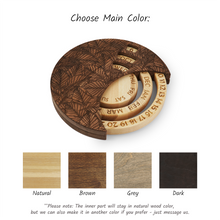Load image into Gallery viewer, Handmade Wooden Wall Calendar for Gifting, Engraved Round Calendar for Home and Office Decor