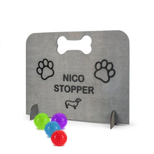 Load image into Gallery viewer, Handcrafted Wood Pet Blocker for Room Entrances &amp; Open Areas, No-Drill Dog Barrier Gate for Quick Setup in Any Home