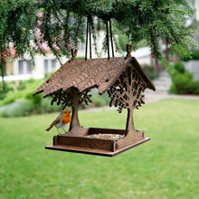 Load image into Gallery viewer, Wooden bird feeder "Oak Tree"