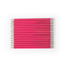 Load image into Gallery viewer, Personalized Pink Wooden Pencils, Cute Custom Stationery for School, Office, or Gifts