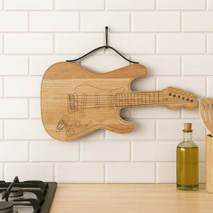 Cutting Board - Guitar Shaped Wooden Cutting Board