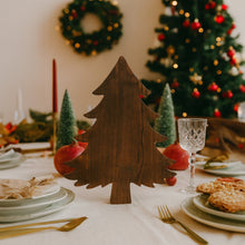 Load image into Gallery viewer, Personalized Christmas Tree Cutting Board, Ashwood Kitchen Board for Cheese, Charcuterie &amp; Holiday Gifts