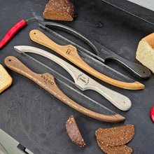 Load image into Gallery viewer, Personalized Sourdough Knife with Oak Handle, Handmade Bread Knife for Bakers, Perfect Kitchen Gift