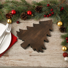 Load image into Gallery viewer, Personalized Christmas Tree Cutting Board, Ashwood Kitchen Board for Cheese, Charcuterie &amp; Holiday Gifts