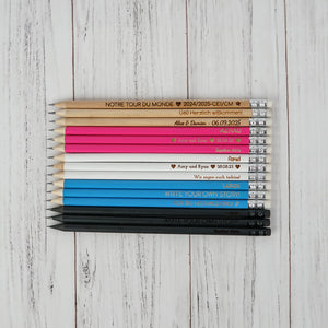 Personalized Wooden HD Pencils, Custom Engraved Pencils for School, Office Gifts, Event Favors, Teacher Appreciation Gift