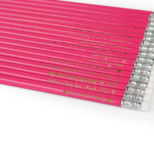 Load image into Gallery viewer, Personalized Pink Wooden Pencils, Cute Custom Stationery for School, Office, or Gifts