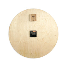 Load image into Gallery viewer, Hanging Round Wall Clock, Silent Wooden Clock