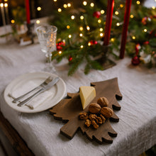 Load image into Gallery viewer, Personalized Christmas Tree Cutting Board, Ashwood Kitchen Board for Cheese, Charcuterie &amp; Holiday Gifts