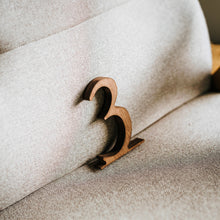 Load image into Gallery viewer, Set of 1-10 Wooden Table Numbers for Weddings and Special Events