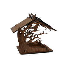 Load image into Gallery viewer, Wooden bird feeder "Sitting Bird"