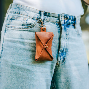 Dog Treat Leather Pouch with Personalization