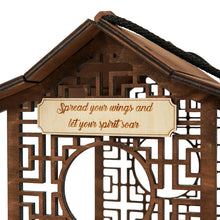 Load image into Gallery viewer, Personalized Wooden Bird Feeder, Decorative Hanging Feeder for Gardens and Outdoor Spaces