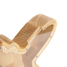 Load image into Gallery viewer, Personalized Airplane Money Box for Saving Money, Unique Wooden Coin Bank for Children, Desk, or Travel Lovers