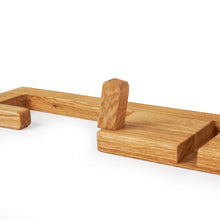 Load image into Gallery viewer, Wall-Mounted Wooden Toilet Paper Holder with Shelf and Phone Slot, Bathroom Accessory
