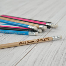 Load image into Gallery viewer, Personalized Wooden HD Pencils, Custom Engraved Pencils for School, Office Gifts, Event Favors, Teacher Appreciation Gift