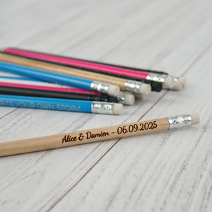 Personalized Wooden HD Pencils, Custom Engraved Pencils for School, Office Gifts, Event Favors, Teacher Appreciation Gift