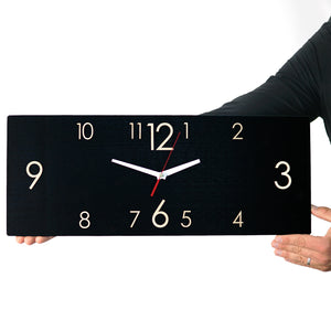 Wooden Wall Clock Black (2 Sizes)