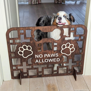 Custom Wooden Dog Gate, Easy-to-Move, Freestanding Barrier for Doorways, Stairways and Hallways