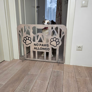 Portable Wooden Dog Stopper Gate for Indoor Use with Customizable Options