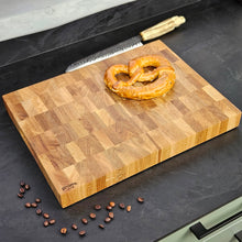 Load image into Gallery viewer, Custom Oak Wood Cutting Board, Personalized Gift for Newlyweds or Home Chefs