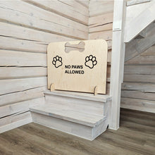 Load image into Gallery viewer, Handcrafted Wood Pet Blocker for Room Entrances &amp; Open Areas, No-Drill Dog Barrier Gate for Quick Setup in Any Home