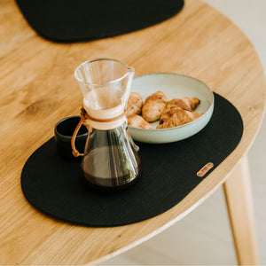 Oval Felt Table Placemats Set