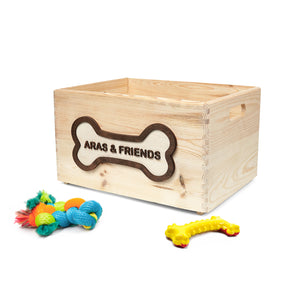 Dog Toy Storage Box, Gift for Dog Lovers