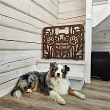 Load image into Gallery viewer, Custom Wood Dog Stopper, Freestanding Divider for Home Spaces