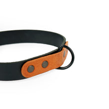 Load image into Gallery viewer, Leather dog collar with personalization