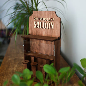 Handcrafted Wooden “Saloon” Bird Feeder, Fully Assembled Rustic Garden Feeder, Ideal Gift for Birdwatching and Outdoor Spaces