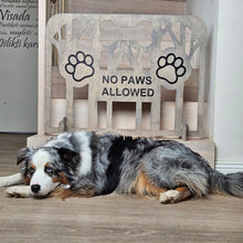 Load image into Gallery viewer, Portable Wooden Dog Stopper Gate for Indoor Use with Customizable Options