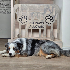 Portable Wooden Dog Stopper Gate for Indoor Use with Customizable Options