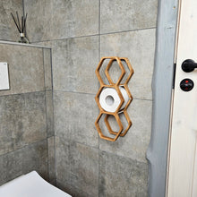 Load image into Gallery viewer, Triple Roll Toilet Paper Holder, Wall Mounted Bathroom Organizer for Extra Storage &amp; Easy Access