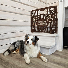 Load image into Gallery viewer, Custom Wood Dog Stopper, Freestanding Divider for Home Spaces