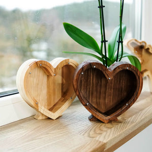 Heart Shaped Piggy Bank, Gift for newlyweds