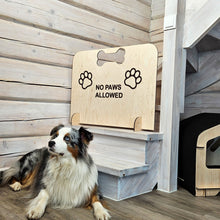 Load image into Gallery viewer, Handcrafted Wood Pet Blocker for Room Entrances &amp; Open Areas, No-Drill Dog Barrier Gate for Quick Setup in Any Home