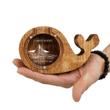 Load image into Gallery viewer, Wooden Whale-Shaped Piggy Bank, Money Box for Ocean Lovers