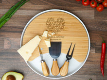 Load image into Gallery viewer, Cheese Board Tray With Tools ( Personalization)